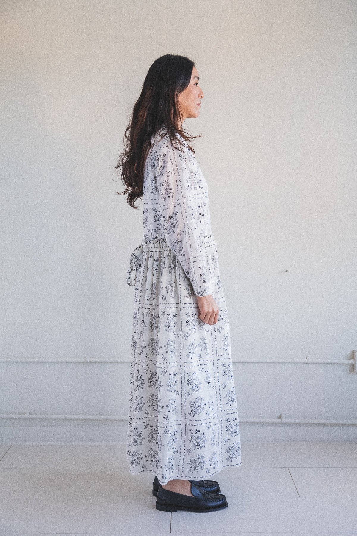 Sara Lanzi Long Apron Dress - Wild Berry Print - Image 2 of 6