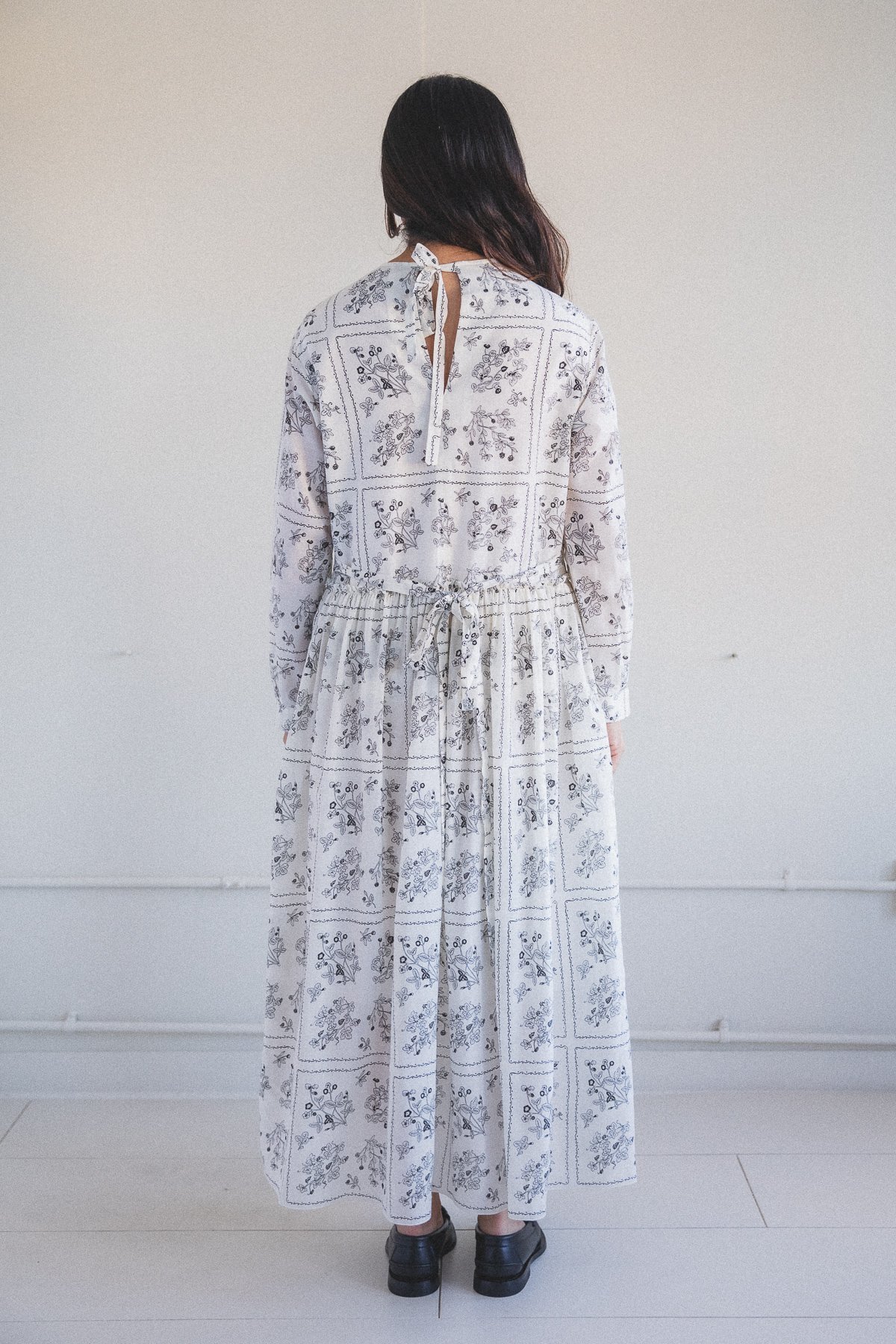 Sara Lanzi Long Apron Dress - Wild Berry Print - Image 3 of 6