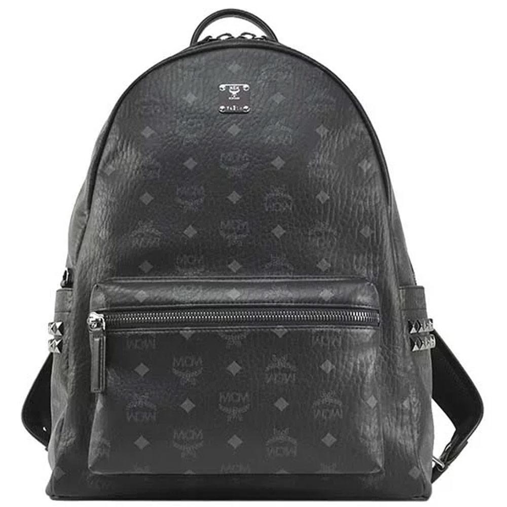 black mcm backpack