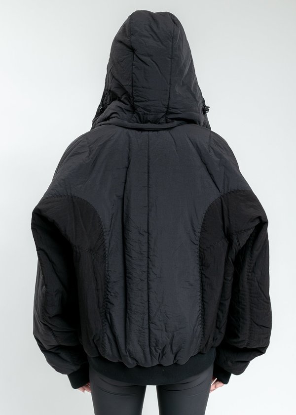 Hyein Seo Hooded Bomber - Black | Garmentory