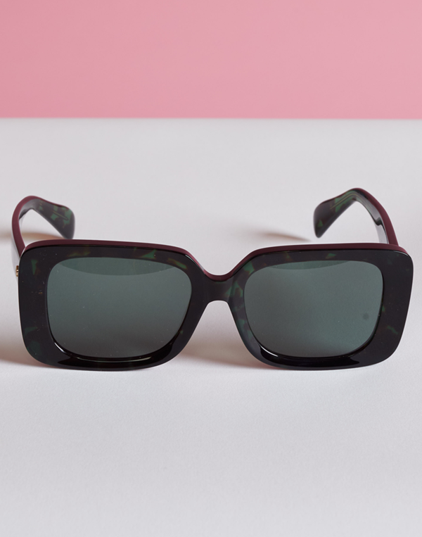 Cynthia Rowley Bella Sunglasses - Green/Tortoise | Garmentory display picture 2