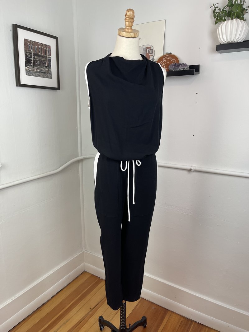 [pre-loved] Helmut Lang Jumpsuit Black/White