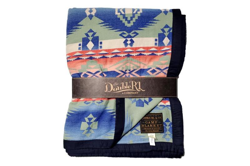 RRL Camp Blanket - Green/Navy Multi | Garmentory