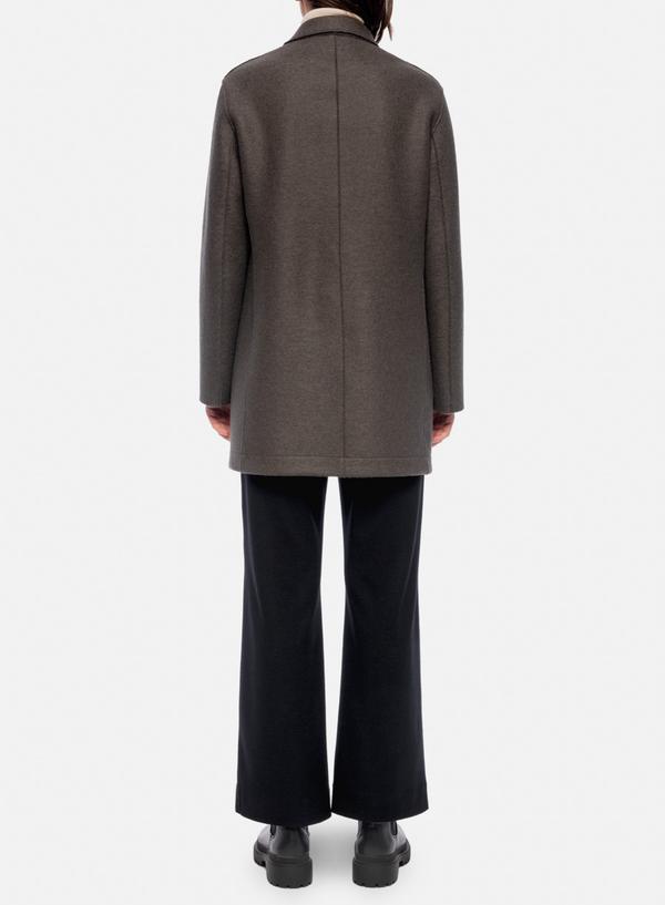 Harris Wharf London Slouchy Peacoat Pressed Wool jacket - Ebony