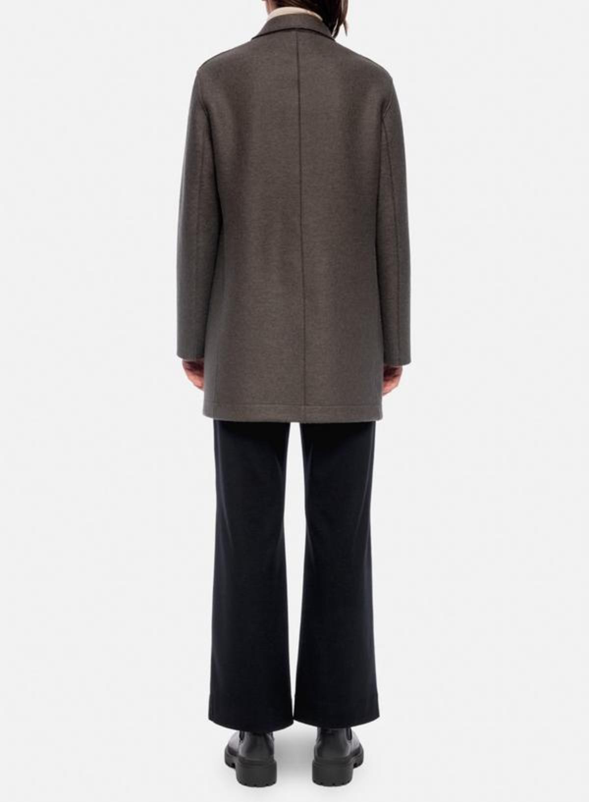 Harris Wharf London Slouchy Peacoat Pressed Wool jacket - Ebony