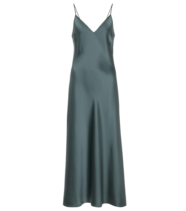 Joseph Silk Satin Clea Dress Mineral Garmentory