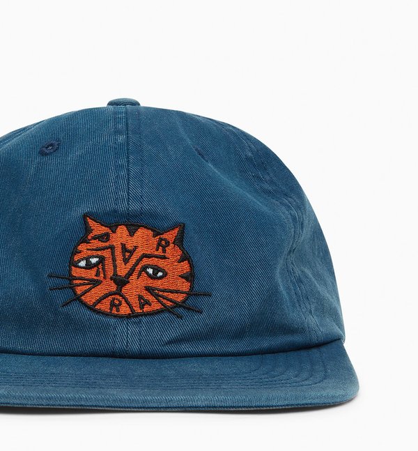 By Parra Sad Cat 6 Panel Hat Navy Garmentory By Parra Sad Cat 6 Panel Hat Navy Garmentory