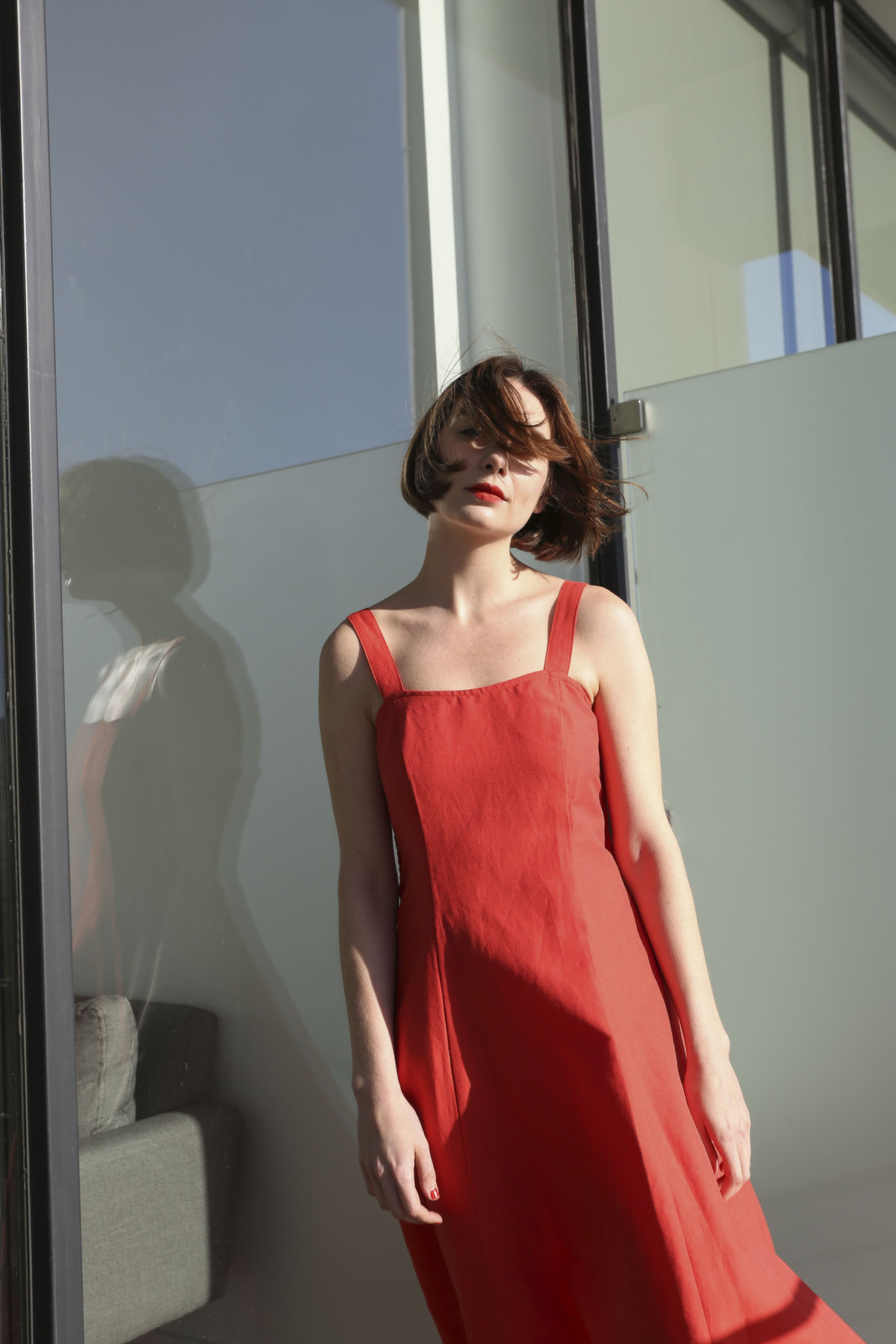 Maryam Nassir Zadeh La Mola Dress in Red | Garmentory