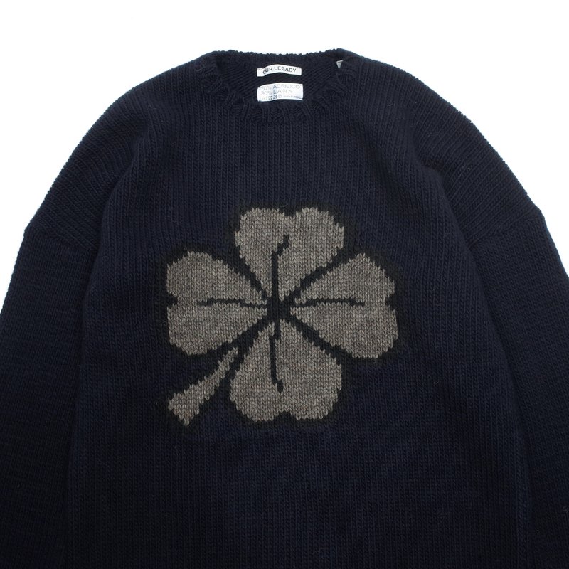 POPOVER ROUNDNECK LUCKY CLOVER SWEATER | Garmentory