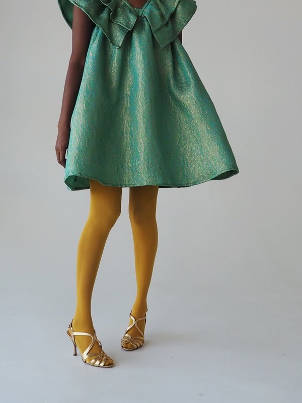 green emerald velvet dress Milly Dress Emerald