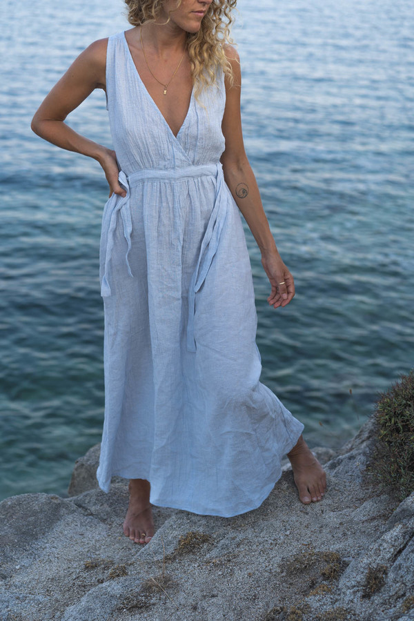 knee length dresses for ladies Nevali Bandeau Ruffle Detail Maxi Dress in Ivory