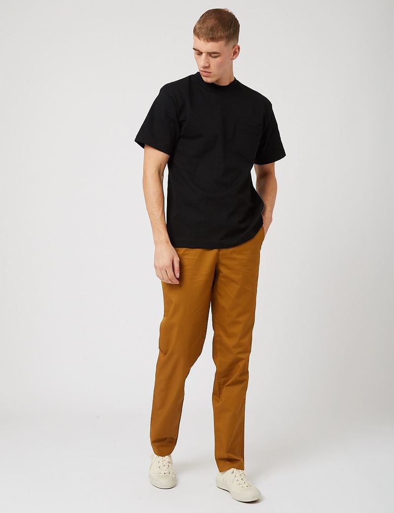 Fred Perry Classic Twill Trousers Dark Caramel Brown