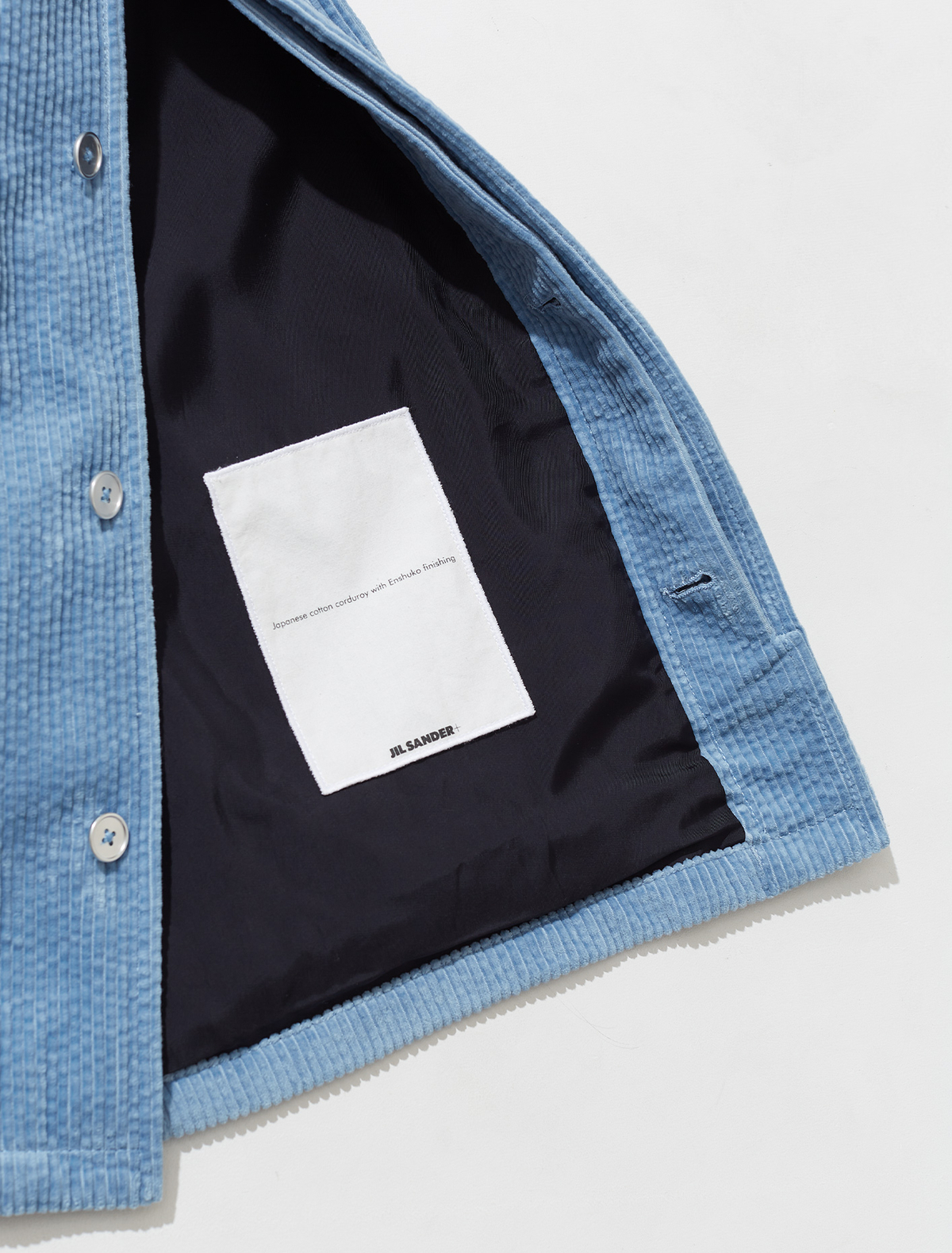 Jil Sander Corduroy Overshirt - Blue | Garmentory