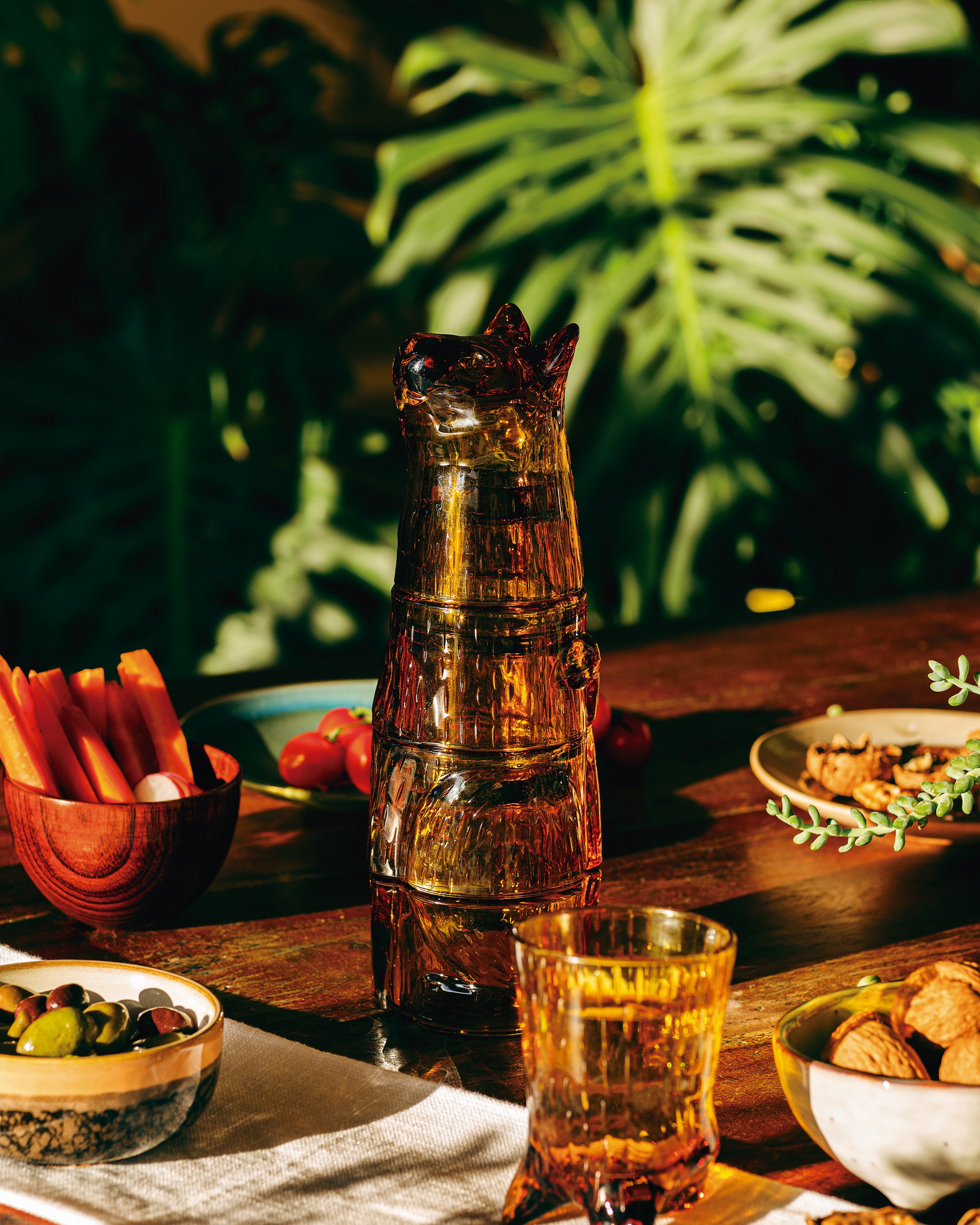 doiy Kitty Stackable Glasses Ginger Garmentory