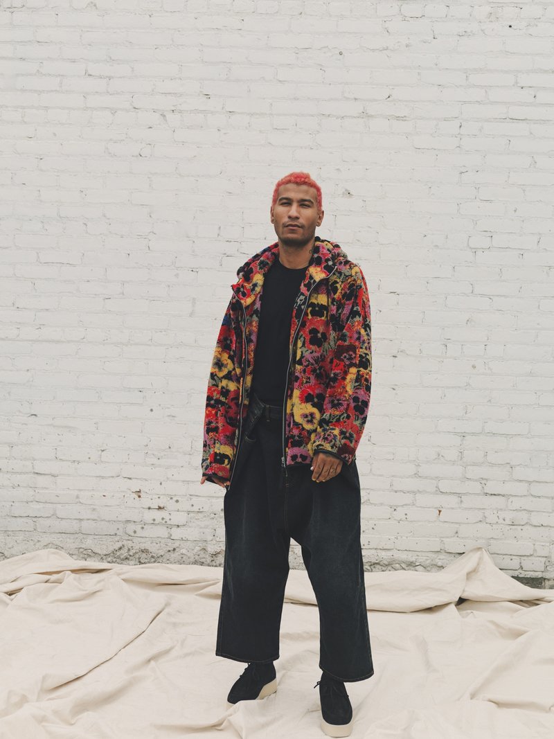 LOEWE Pansies All Over Jacquard Fleece Jacket | Garmentory