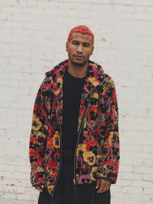 LOEWE Pansies All Over Jacquard Fleece Jacket | Garmentory