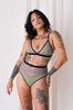 Mary Young Contrast Bra - Sage - Thumbnail 1