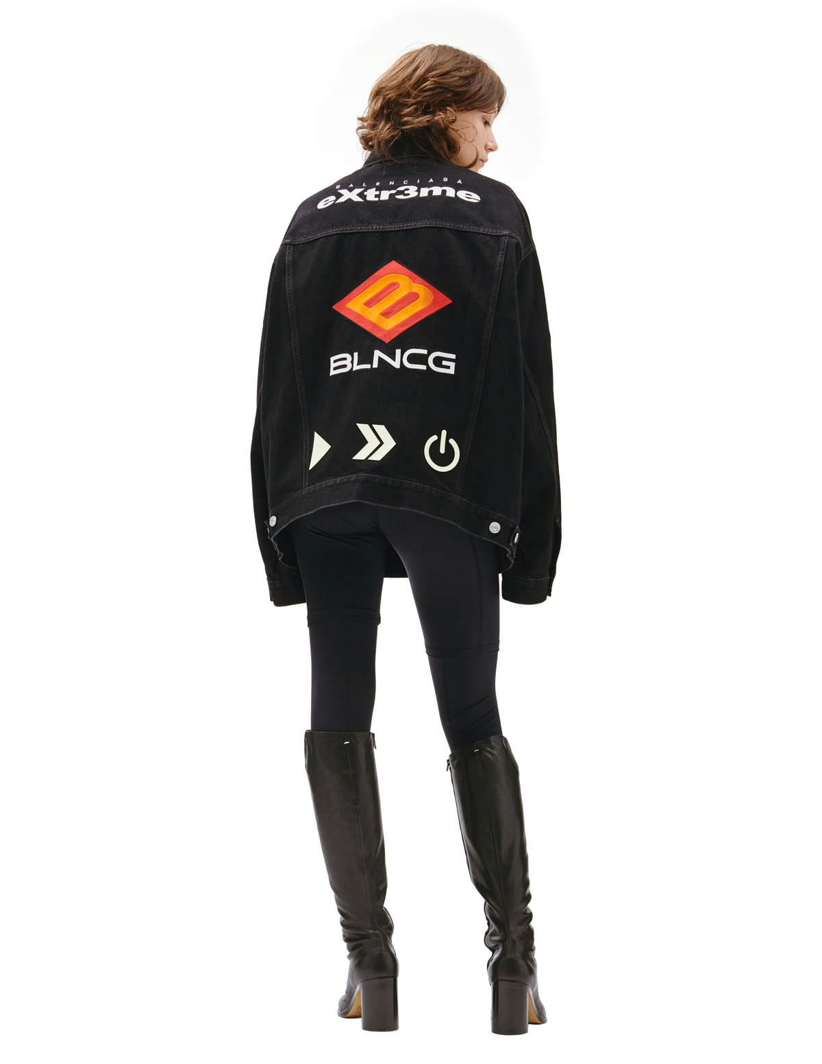 Balenciaga Gamer Denim Jacket - Black | Garmentory