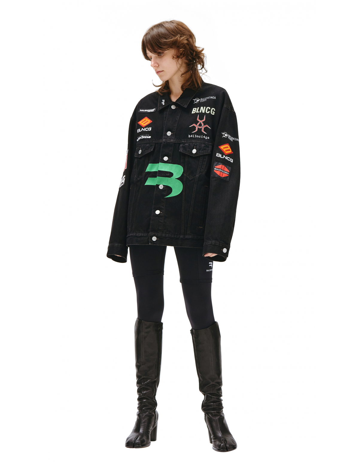 Balenciaga Gamer Denim Jacket - Black | Garmentory