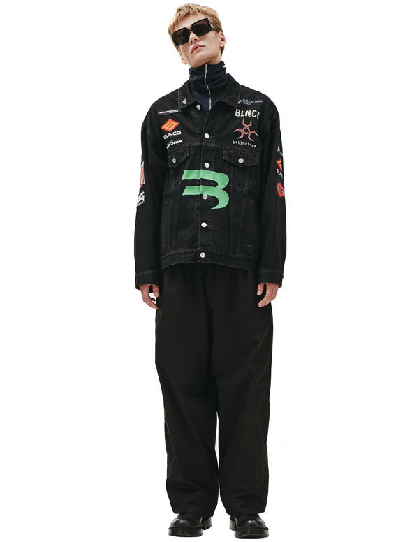 BALENCIAGA　 ジャケット21SS Gamer Denim Jacket Balenciaga Gamer Denim Jacket - Black | Garmentory