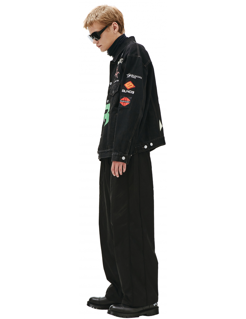 Balenciaga Gamer Denim Jacket - Black | Garmentory