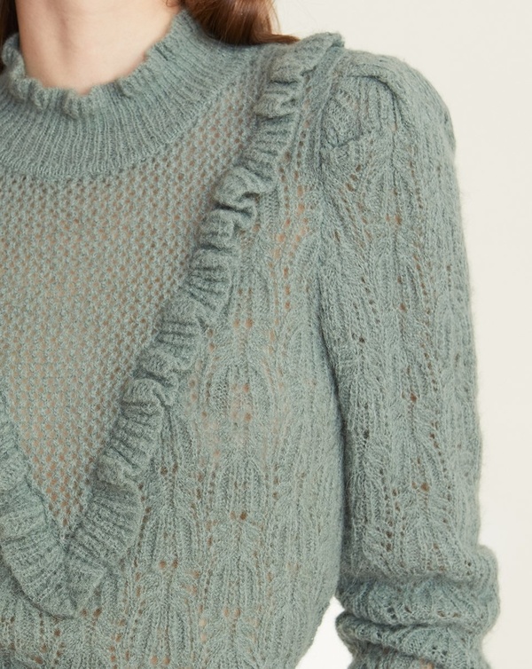Veronica Beard Sorina Ruffled Sweater 