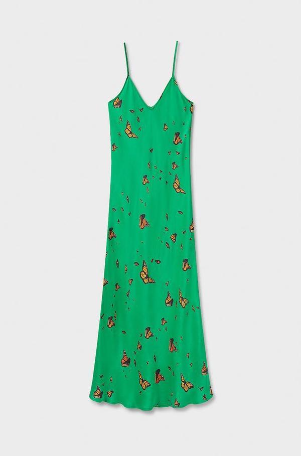 silk laundry butterfly dress Silk Laundry 90S SLIP DRESS