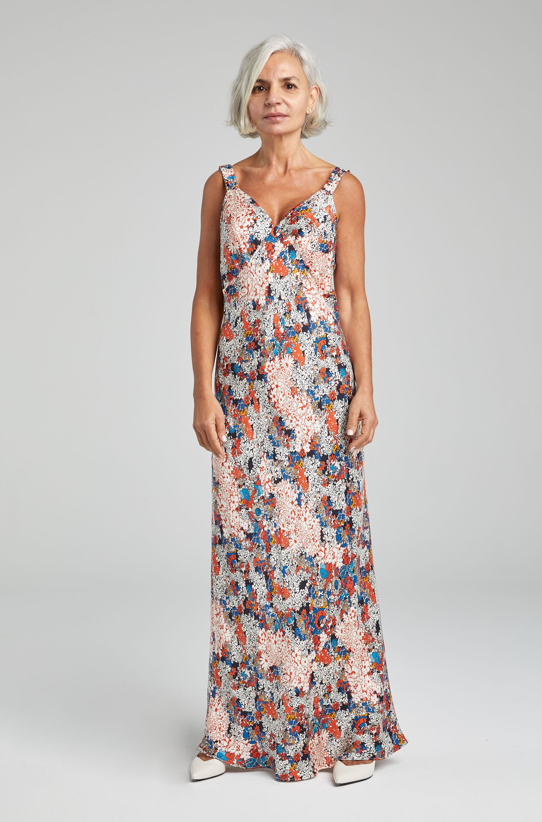 Silk Laundry DECO RUCHED DRESS - GARDEN PARTY | Garmentory