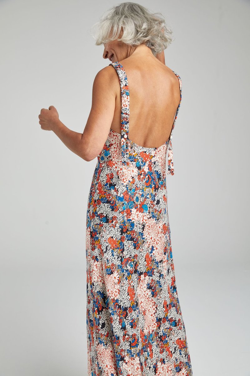 silk laundry deco dress Deco Ruched Dress Hazelnut
