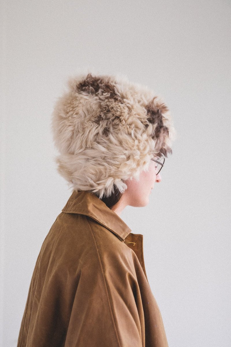 unisex CAWLEY STUDIO SHEEPSKIN HAT - natural | Garmentory display picture 3