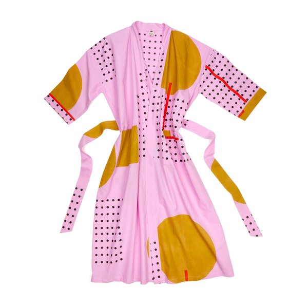 Block Shop Textiles Bird of Paradise Robe - Lilac