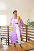 Block Shop Textiles Bird of Paradise Robe - Lilac - Thumbnail 2