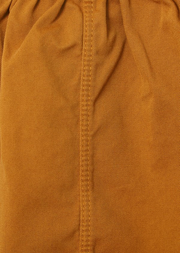 Kids Caramel Flury Baby Romper - Mustard Twill