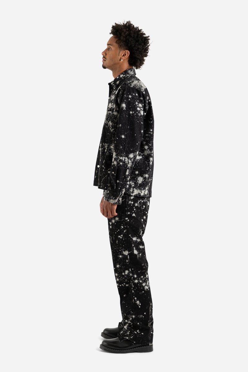 Schnayderman's Workwear Sky Overshirt - Dark Blue/Off White