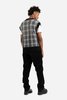 Schnayderman's Wool Check Vest - Black/White - Thumbnail 4
