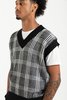 Schnayderman's Wool Check Vest - Black/White - Thumbnail 7