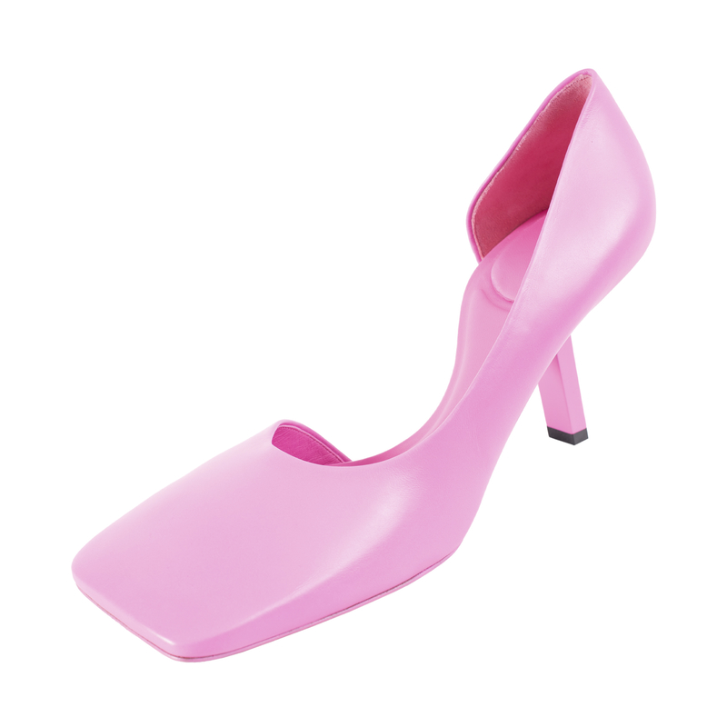 Balenciaga Void 80mm d'Orsay Leather Pumps - pink | Garmentory
