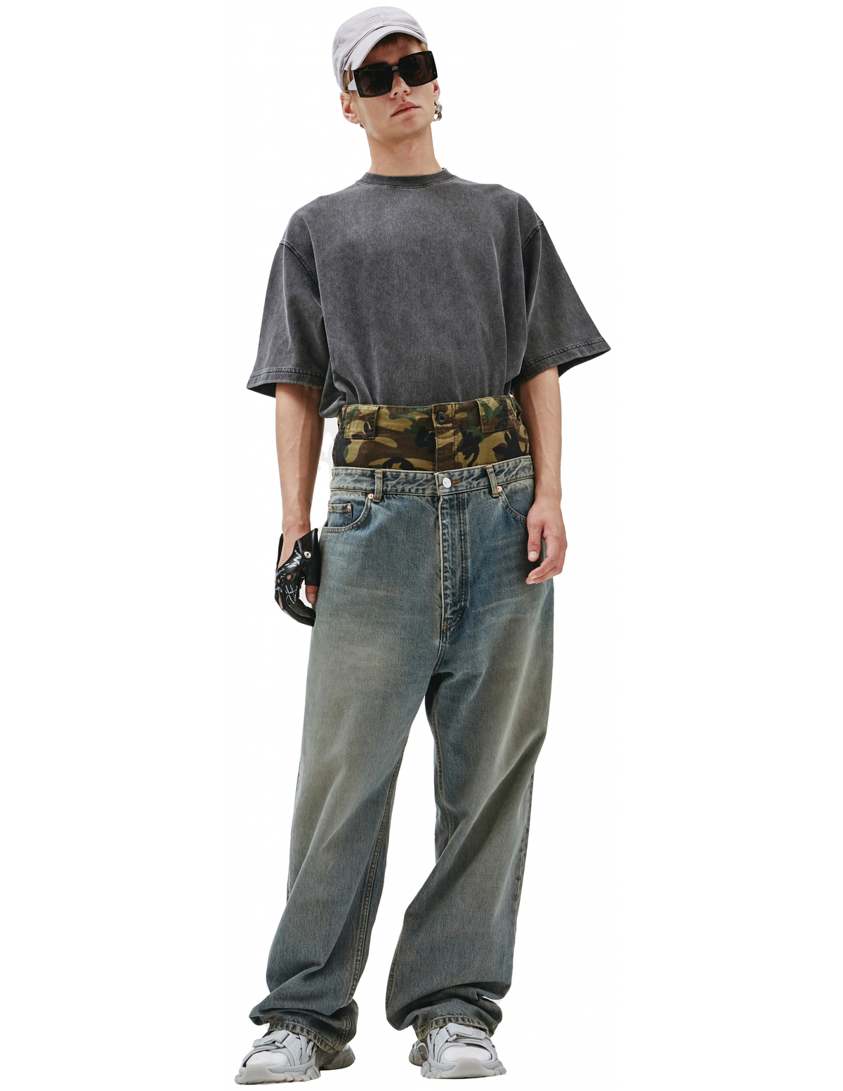 パンツ BALENCIAGA CAMO DOUBLE WAIST JEANS BALENCIAGA CAMO DOUBLE WAIST JEANS