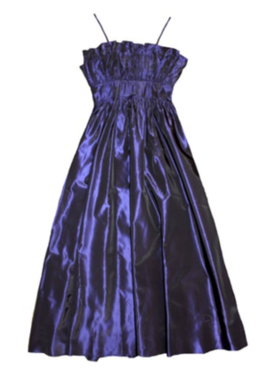 BATSHEVA Amara Dress - Violet Iridescent Taffeta | Garmentory