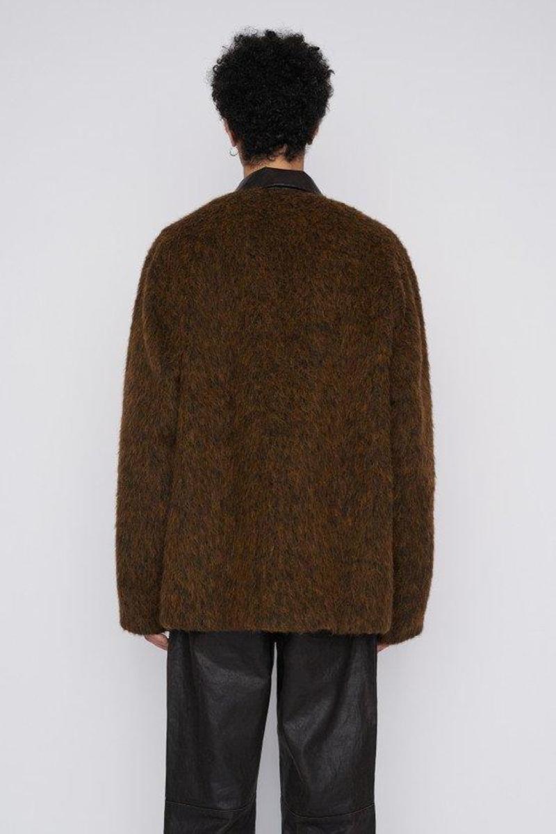 トップス our legacy olive melange mohair cardigan Cardigan---Olive-Melange-
