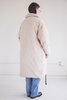 Sara Lanzi Down Puffer Coat - Wrinkled Light Corduroy - Thumbnail 3
