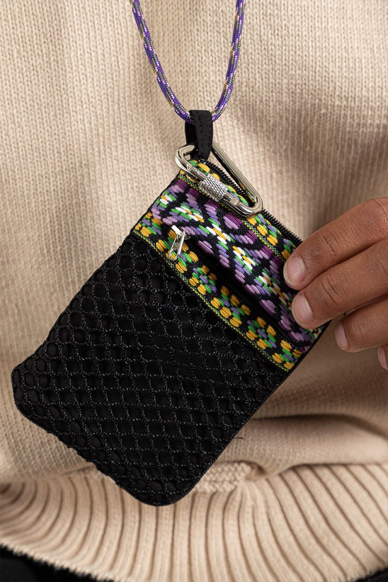 未使用s.k.manor hill \"Satchel Necklace\" s.k. manor hill Coated Linen Cotton Satchel Necklace Bag