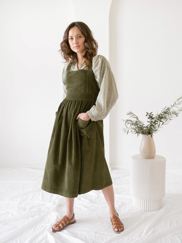 white christmas dresses Christmas Eve Red Cotton Cord Dress main image 0