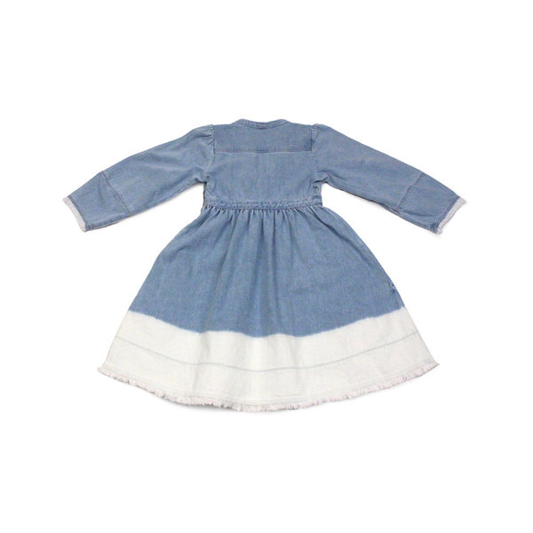 Ulla Johnson Alina Dress in Bleached Denim Ombre - Main Image