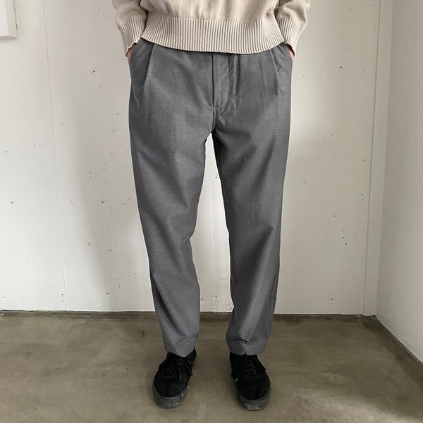 Still By Hand Deep tuck easy pants - slate grey | Garmentory
