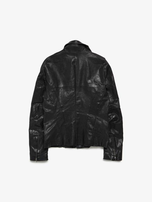pre-loved Julius 7 Male Leather Zipped jacket - black | Garmentory