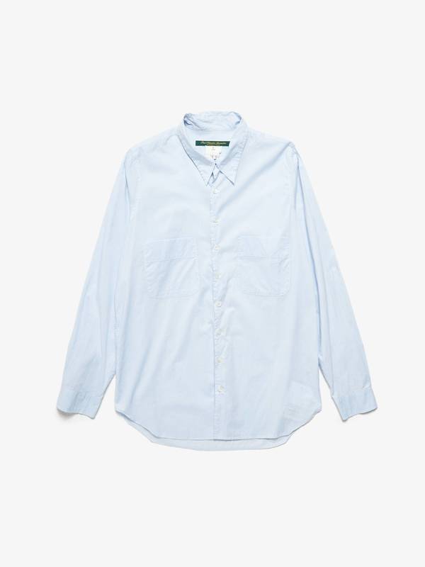 Paul Harnden Shoemakers 長袖シャツ S Paul Harnden Shoemakers Male Light Blue Cotton Shirt | Garmentory