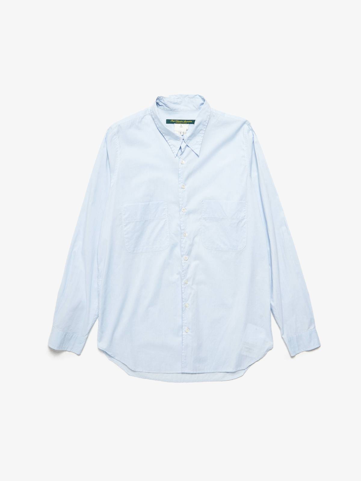 Paul Harnden Shoemakers Male Light Blue Cotton Shirt | Garmentory