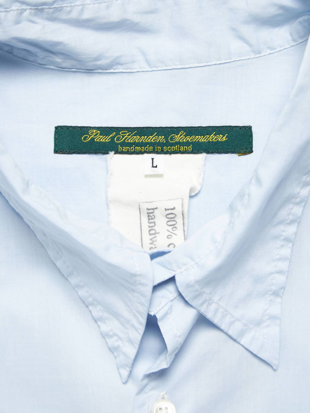 Paul Harnden Shoemakers Male Light Blue Cotton Shirt | Garmentory