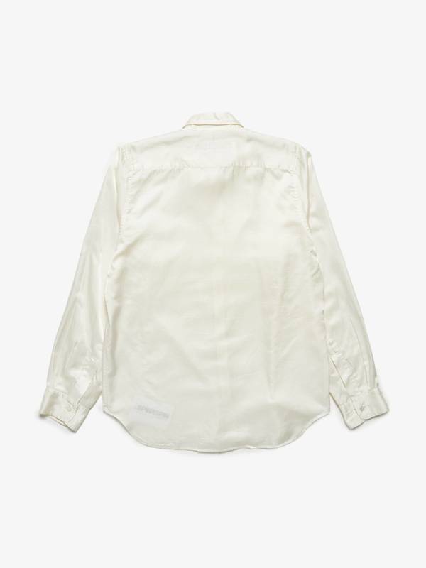 PRE - LOVED] Paul Harnden Shoemakers White Silk Shirt | Garmentory